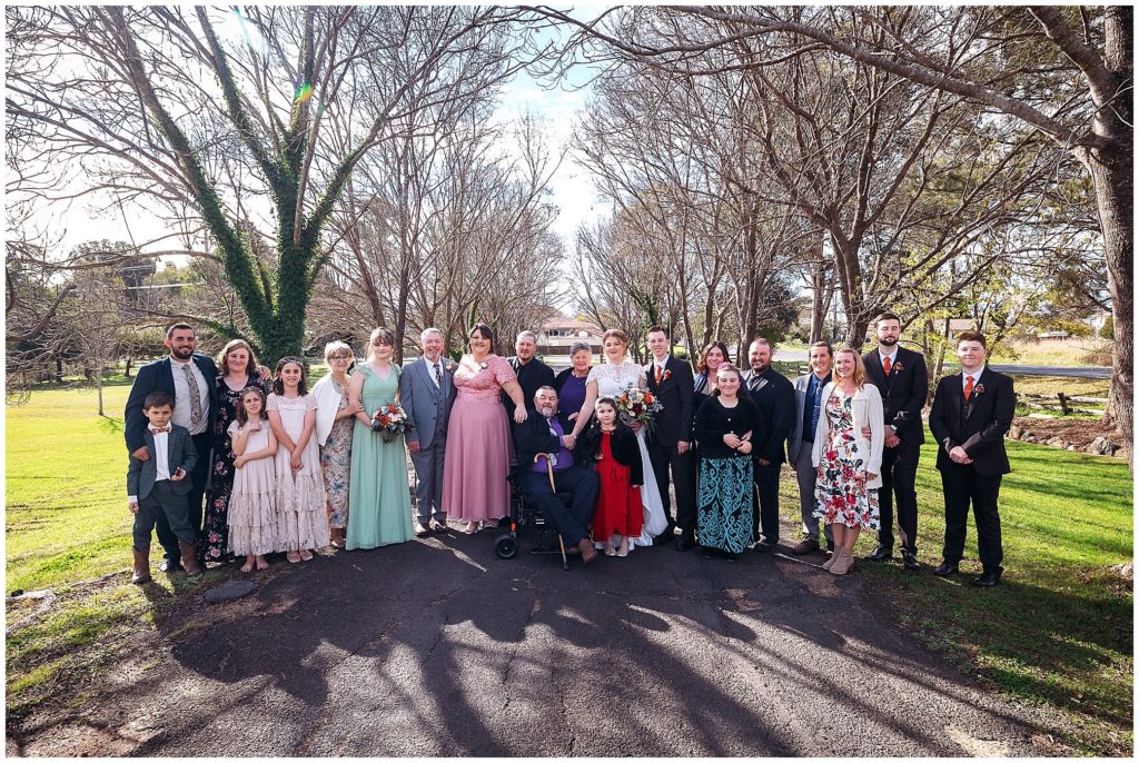 family photos near armidale for a wedding