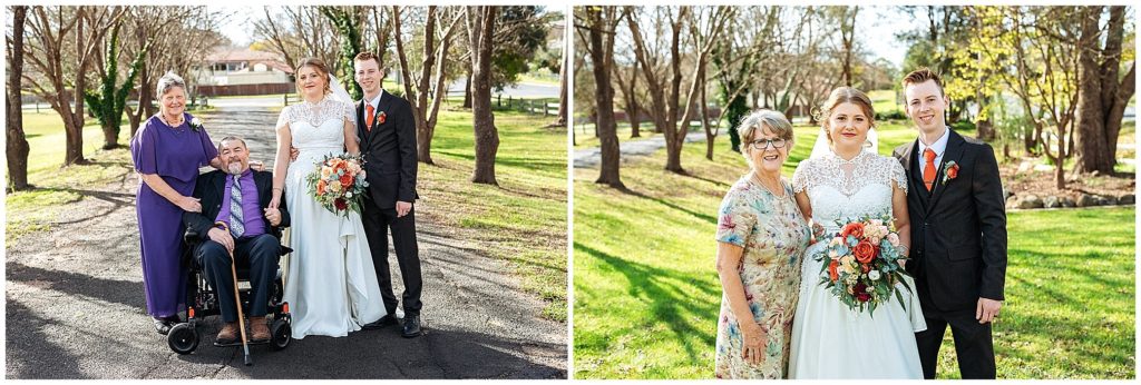 family photos near armidale for a wedding