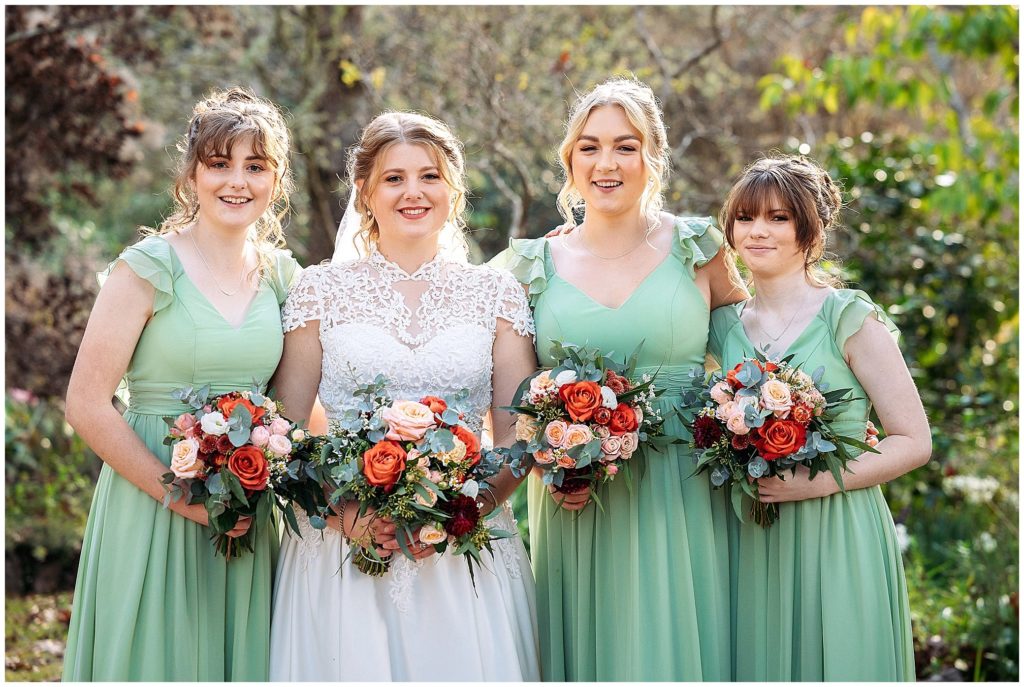 mint green bridesmaids near Uralla NSW wedding