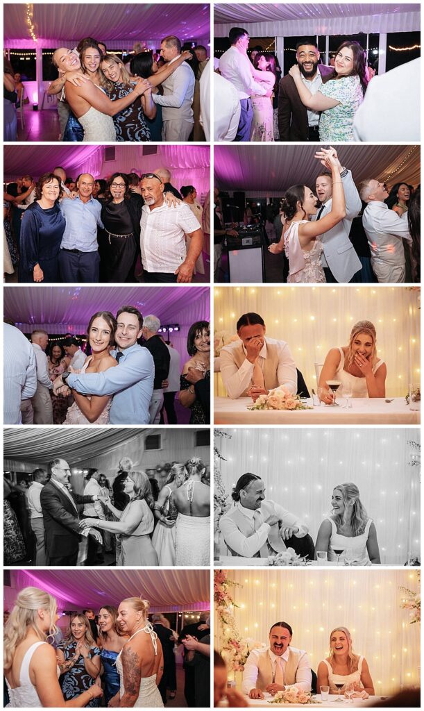 dance floor & speech shots at a wedding at Tangarratta NSW
