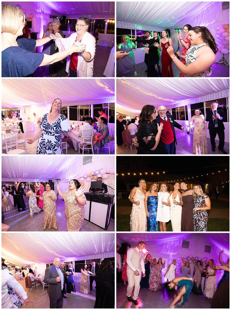 dance floor & speech shots at a wedding at Tangarratta NSW
