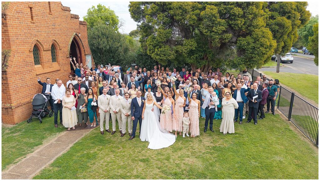 group photo at Manilla NSW church
